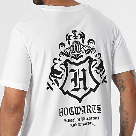 Harry Potter - Hogwarts Oversize Tee Shirt Blanco