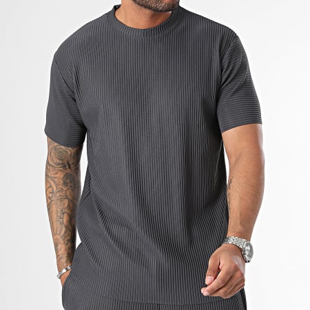 Ikao - Charcoal grijs T-shirt en broeken set