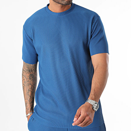 Ikao - Set di pantaloni e maglietta blu reale