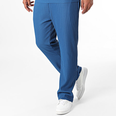 Ikao - Conjunto de camiseta y pantalón azul real