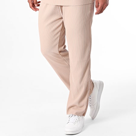 Ikao - Set di pantaloni e maglietta beige