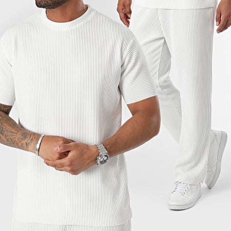 Ikao - Ensemble Tee Shirt Et Pantalon Blanc