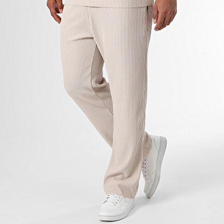 Ikao - Set di pantaloni e maglietta beige