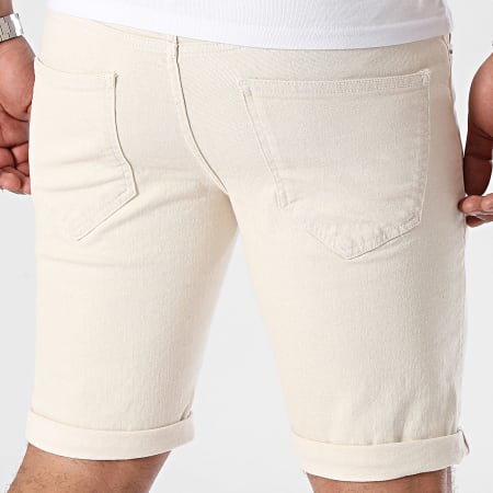 Only And Sons - Pantalón Corto Beige Ply Jean