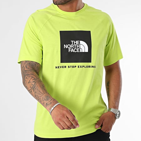 The North Face - Redbox A87NJ Lime Green Raglan T-shirt