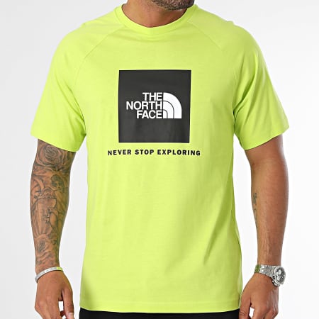 The North Face - Redbox A87NJ Lime Green Raglan T-shirt