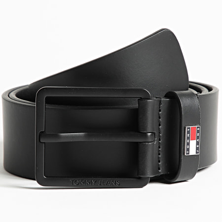 Tommy Jeans - Vlag Leder 4.0 2420 Riem Zwart