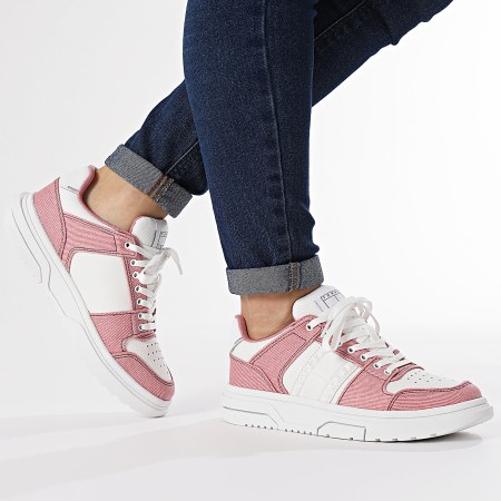 Tommy Jeans - Baskets The Brooklyn Mix Media 2577 Chalky Pink
