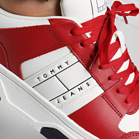 Tommy Jeans - Le scarpe da ginnastica Brooklyn Leather 1429 Medium Red