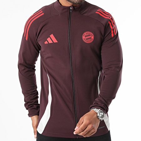 Adidas Sportswear - Bayern Monaco IS9947 Giacca con zip Bordeaux