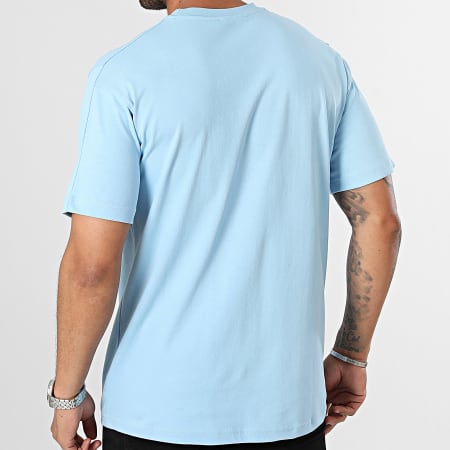 ADJ - Tee Shirt Oversize Coeur Chic Bleu Clair