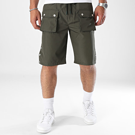 ADJ - KL-2074 Cargo Korte Broek Khaki Groen