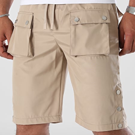 ADJ - KL-2074 Pantalones cortos cargo marrón claro