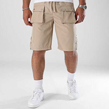 ADJ - KL-2074 Pantaloncini Cargo marrone chiaro