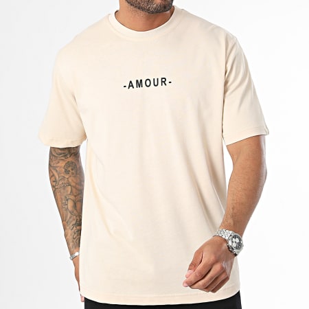 ADJ - Tee Shirt Oversize Groot Beige