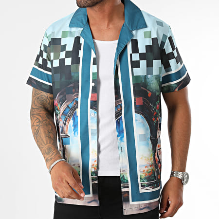 Frilivin - Lichtblauw Korte Mouw Shirt Eend Blauw