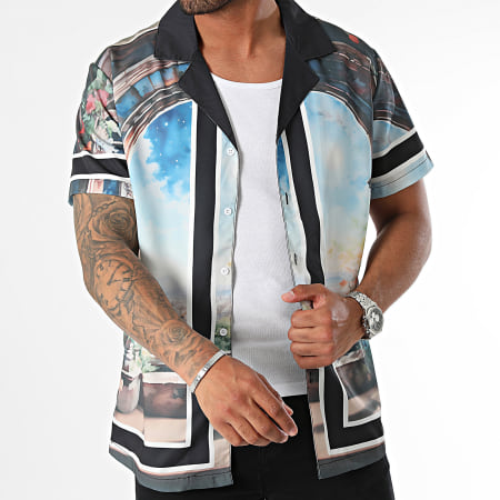 Frilivin - Zwart Multi Shirt Korte Mouw