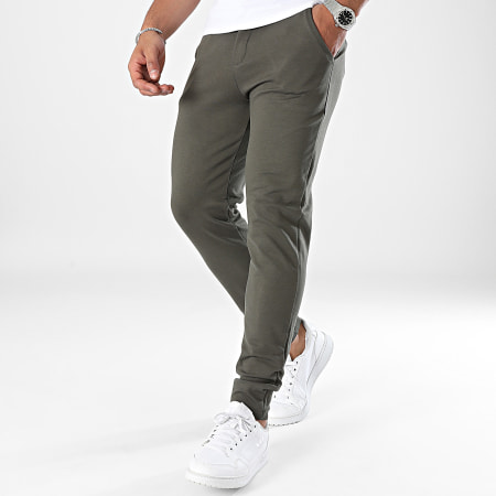 Frilivin - Pantalón chino verde caqui