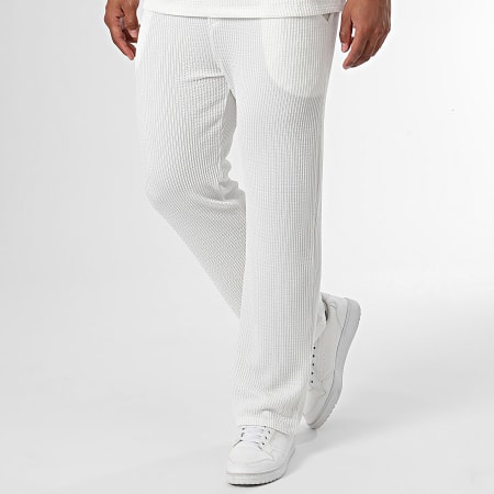 Frilivin - Conjunto de polo y pantalón de chándal Blanco