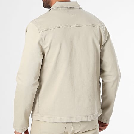 Ikao - Conjunto de chaqueta y vaqueros beige