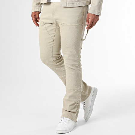 Ikao - Beige jasje en jeans