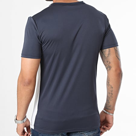 Le Coq Sportif - Camiseta N12 Match 2220002 Azul Marino Blanca