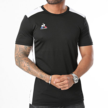 Le Coq Sportif - Tee Shirt N12 Match 2220003 Noir Blanc