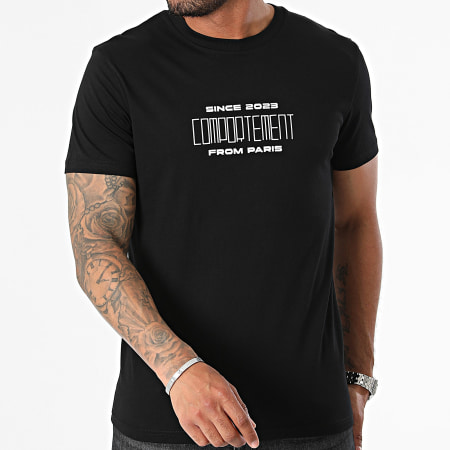 Comportement - Maglietta nera elasticizzata