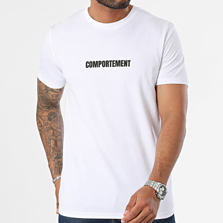 Comportement - Tee Shirt Folio Blanc