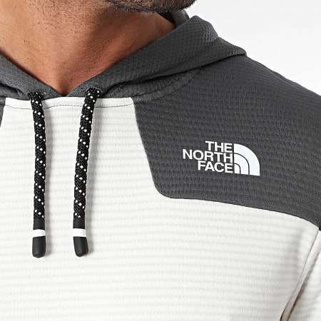 The North Face - Sudadera Pullover On Fleece A87J3 Beige Grey Charcoal