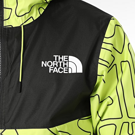 The North Face - Mountain A887DW Lime Green Hooded Zip Jacket