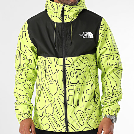 The North Face - Mountain A887DW Lime Green Hooded Zip Jacket