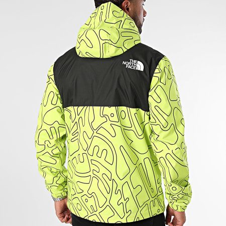 The North Face - Mountain A887DW Lime Green Hooded Zip Jacket