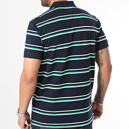 Tommy Jeans - Essential Stripe Polo Korte Mouw 9502 Navy