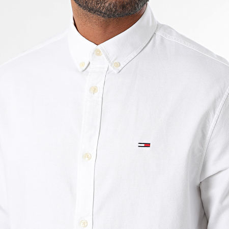 Tommy Jeans - Entry Oxford Camisa Manga Larga 9134 Blanco