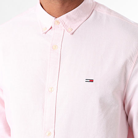 Tommy Jeans - Overhemd met lange mouwen in Oxford Instapmodel 9134 Roze