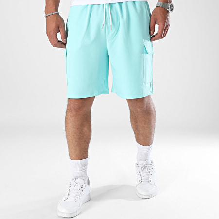 Uniplay - Pantalones cortos cargo azul turquesa