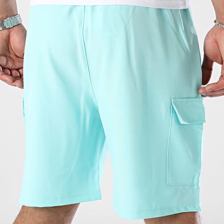 Uniplay - Pantalones cortos cargo azul turquesa