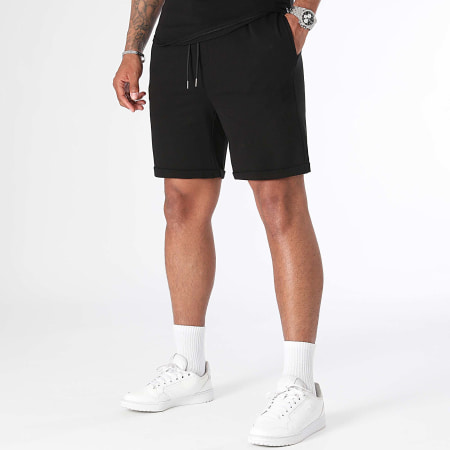 Uniplay - Set di maglietta e pantaloncini da jogging neri