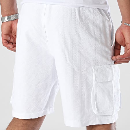 Uniplay - Pantalones cortos cargo blancos