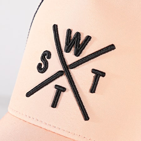 Watts - Casquette Trucker Tribe Noir Orange