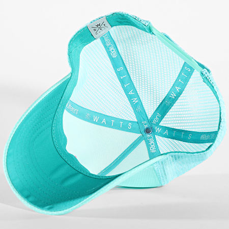 Watts - Casquette Trucker Tribe Bleu Turquoise Rose