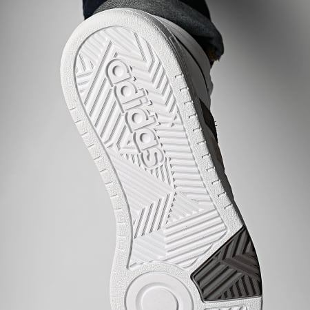 Adidas Performance - Zapatillas Hoops 3.0 Mid IH0162 Calzado Blanco Orbit Gris Putty