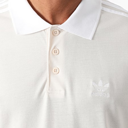 Adidas Originals - Polo manica corta a 3 strisce IZ3070 Beige