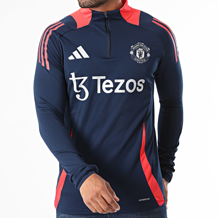 Adidas Sportswear - Maglietta sportiva a maniche lunghe del Manchester United IT4239 Blu navy