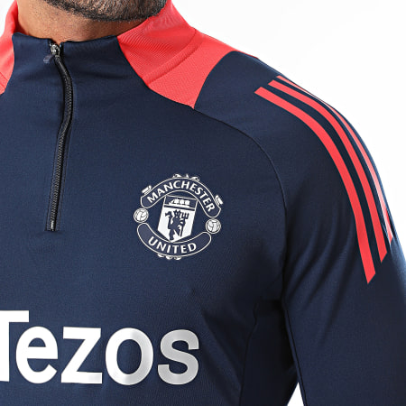 Adidas Sportswear - Maglietta sportiva a maniche lunghe del Manchester United IT4239 Blu navy