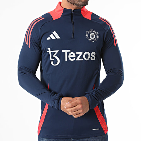 Adidas Sportswear - Maglietta sportiva a maniche lunghe del Manchester United IT4239 Blu navy