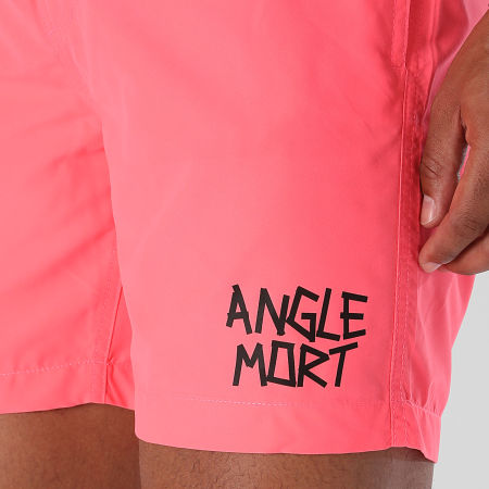 Angle Mort - Short De Bain Angle Mort Rose Fluo