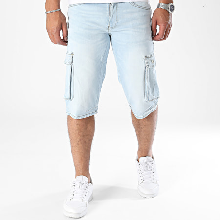 Blend - Short Cargo Jean Slim Twister 20713329 Bleu Denim