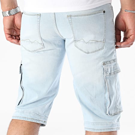 Blend - Pantaloncini slim Twister Jean Cargo 20713329 Blu Denim